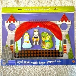 Manhattan Toy Royal Court Castle Finger Puppet Theater Set with Puppets